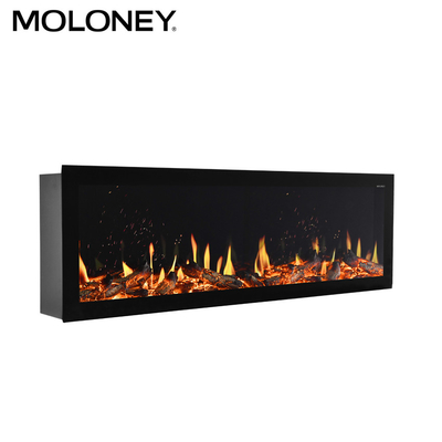 1280mm Artificial Charming Flame Fire Indoor Wall Mounted LED Fireplace Fake Log