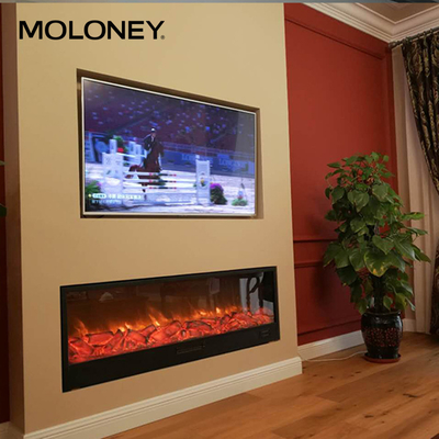 Adjustable Heater Built In Electric Fireplace Manual Pannel Customized 45inch